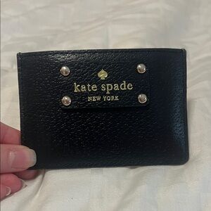 Kate Spade Black Leather Card Holder